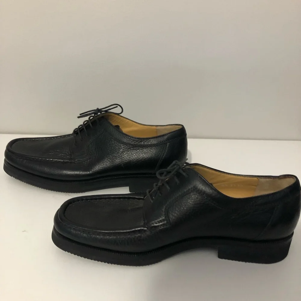 Moreschi Black Leather Lace Up Oxfords Men’s 8.5 Shoes Size 8 1/2